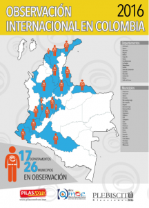 Mapa de Observación Internacional en Colombia 2016