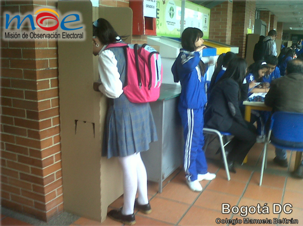 Informe MOE: Elecciones Personeros Estudiantiles Bogotá 2012