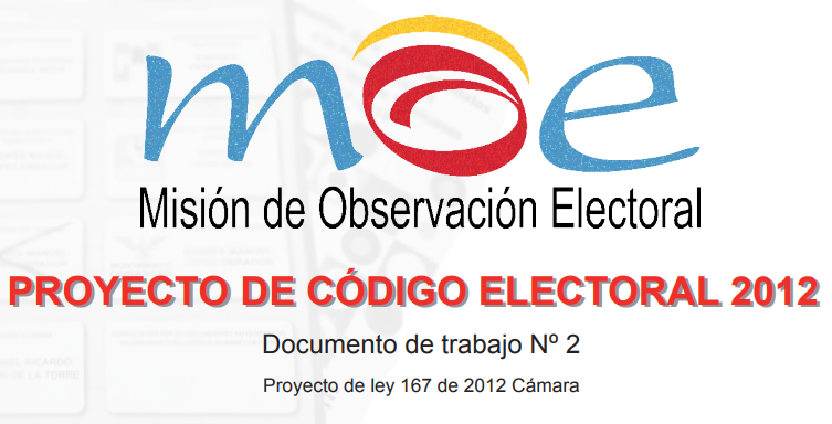 Documento MOE: Análisis Nro. 2 reforma del Código Electoral 2012