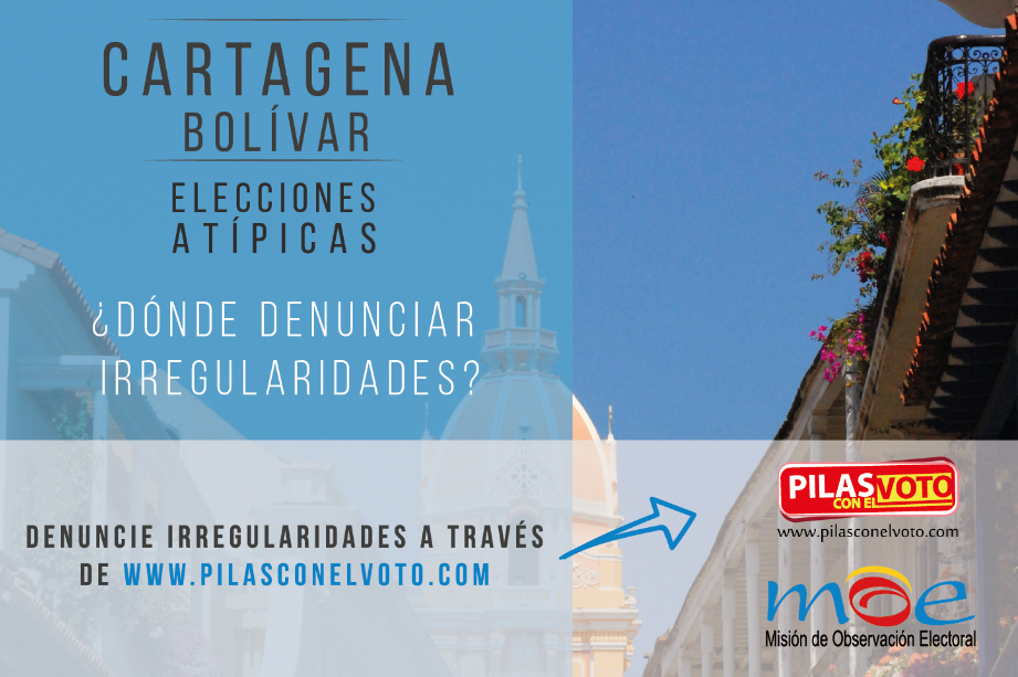 Sigue siendo incierto el futuro político de Cartagena: MOE