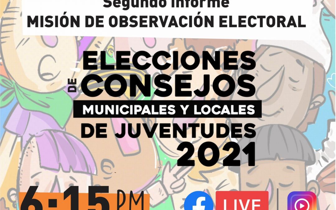 Segundo informe Misión de Observación Electoral MOE – Elecciones a Consejos Municipales de la Juventud 5PM
