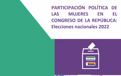 Participación política de las mujeres en el congreso de la república: elecciones nacionales 2022