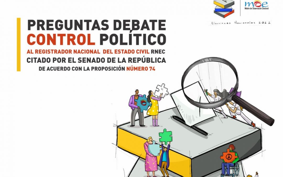 Preguntas debate de control político al registrador nacional estado civil -RNEC- citado por el senado de la república de acuerdo con la proposición número 74