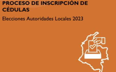 Séptimo informe sobre el proceso de inscripción de cédulas – Elecciones de Autoridades Locales 2023 ( 29 de octubre de 2022 – 29 de mayo de 2023)