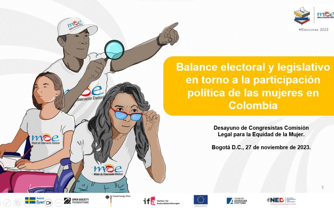 Desayuno integrantes Comisión Legal para La Equidad de la Mujer – Balance electoral y legislativo en torno a la participación política de las mujeres en Colombia