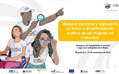 Desayuno integrantes Comisión Legal para La Equidad de la Mujer – Balance electoral y legislativo en torno a la participación política de las mujeres en Colombia
