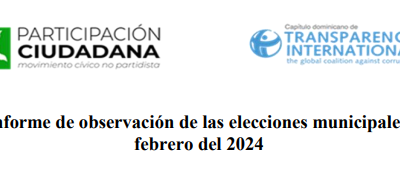#RedOIE – Segundo informe de observación de las elecciones municipales del 18 de febrero del 2024 en República Dominicana – Informe de Participación Ciudadana
