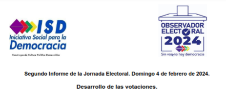 #RedOIE – Segundo Informe de la Jornada Electoral – Elecciones Presidenciales, legislativas y municipales en El Salvador (4 de febrero de 2024)